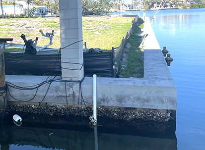 Seawall repair service