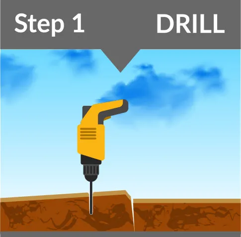 Sinking concrete repair AubreyTexas
