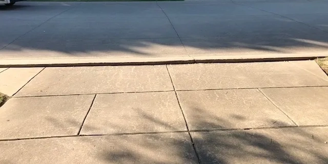 Concrete Foam Lift Irving TX Before