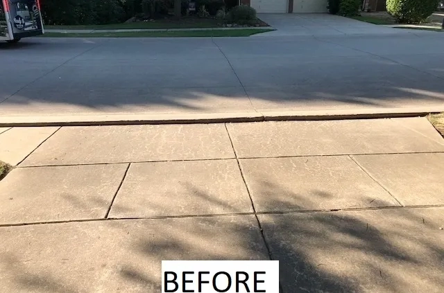 Concrete Foam Lift Irving TX Before