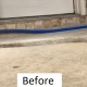 Concrete Jacking Patio in Plano Tx Before