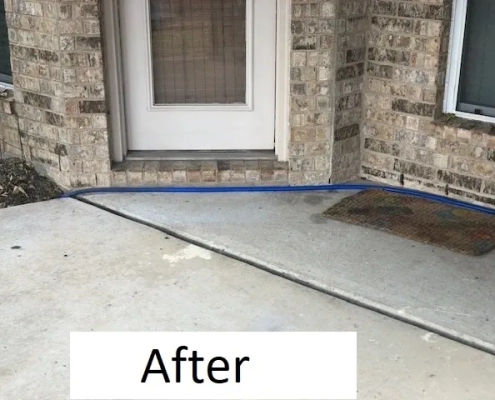 Concrete Patio Lift in Plano Tx After Concrete Patio Lift in Plano Tx After