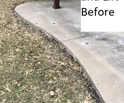 Concrete Raising Patio in Plano TX Concrete Raising Patio in Plano TX