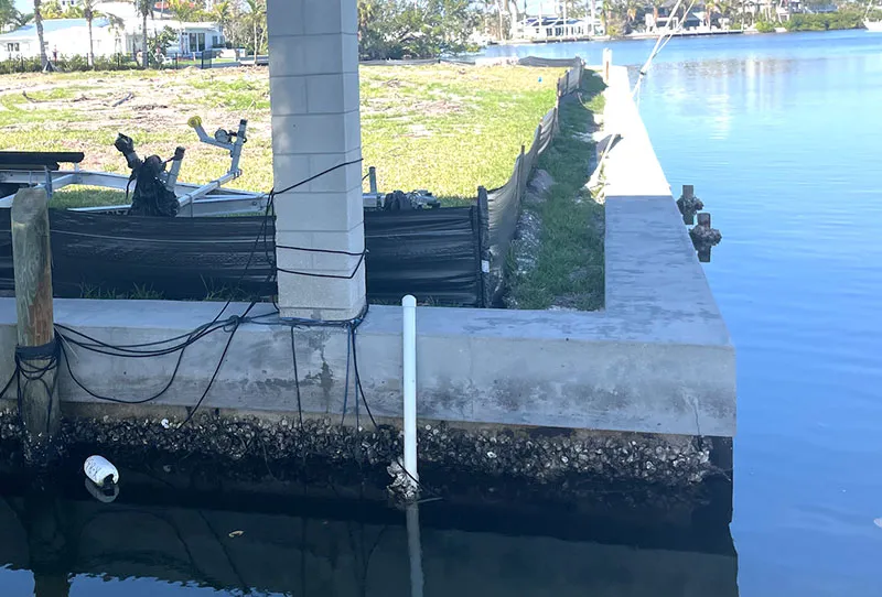 Seawall repair service in Aubrey Texas