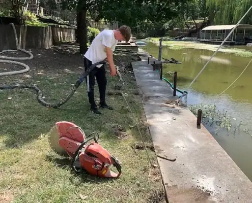 Sinking concrete repair in AubreyTexas